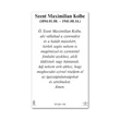 Kép 2/2 - Szentkép - Szent Maximilian Kolbe - 25 darabos csomagban 