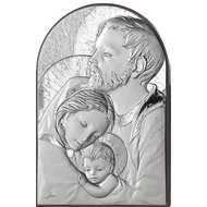 Icone ad Arco - ezüstözött plakett (Szent Család)