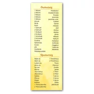 Könyvjelző - A Biblia könyvei - 10 darabos csomagban