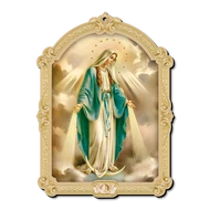 Faplakett Segítő Mária