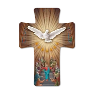 Kereszt formájú faplakett bérmálásra