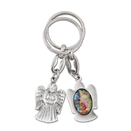 Kulcstartó angyalos - képpel 