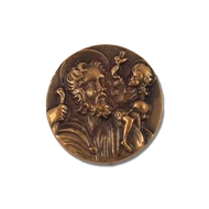 Öntapadós érem - Szent Kristóf