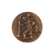 Öntapadós érem - Szent Kristóf