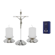 Talpas kereszt gyertyatartókkal