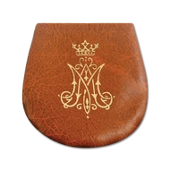 Műbőr rózsafüzértartó