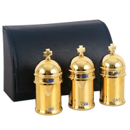 Szentolaj tartó (műbőr tokban)