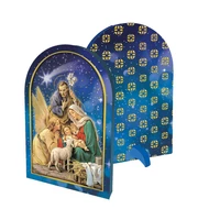 Karácsonyi támasztós faplakett