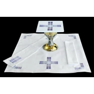 Hímzett miséző garnitúra - lila