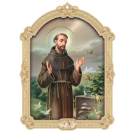 Faplakett Szent ferenc