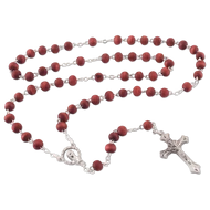 Rózsafüzér illatos fa szemekkel (Segítő Szűzanya)