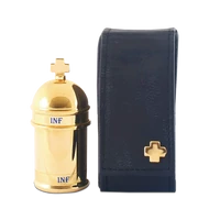 Szentolaj tartó (műbőr tokban)