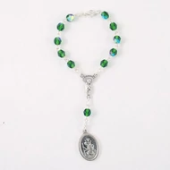 Autós rózsafüzér Szent Kristóf éremmel