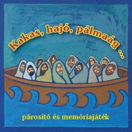 Kakas, hajó, pálmaág...