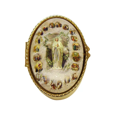 Réz rózsafüzér tartó