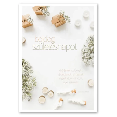 Borítékos képeslap - Születésnap