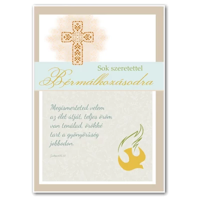 Borítékos képeslap - Bérmálkozás