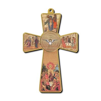 Kereszt formájú faplakett