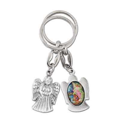 Kulcstartó angyalos - képpel 