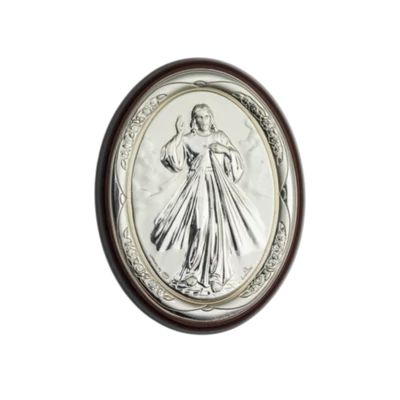 Ezüstözött faplakett