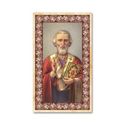 Szentkép - Szent Miklós - 25 darabos csomagban