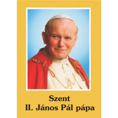 II.  János Pál imafüzet
