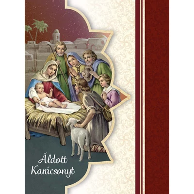 Karácsonyi borítékos képeslap