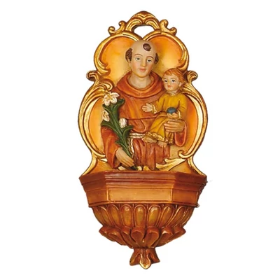 Műgyanta szenteltvíztartó (Szent Antal)