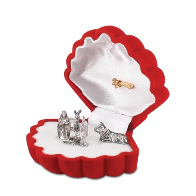 Ékszertartós Betlehem (kagyló)