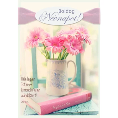 Névnapi borítékos képeslap