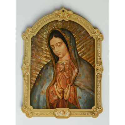 Faplakett Guadalupei Mária