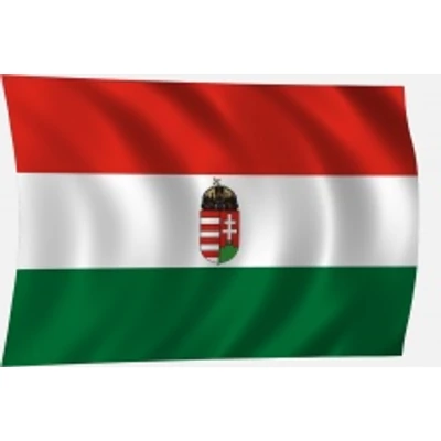 Címeres magyar zászló kicsi címerrel