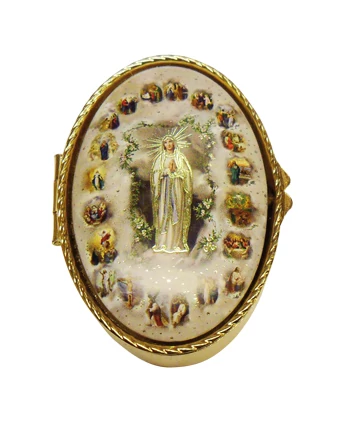 Réz rózsafüzér tartó