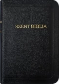 Zsebméretű Károli-Biblia, bőrkötés, aranymetszés