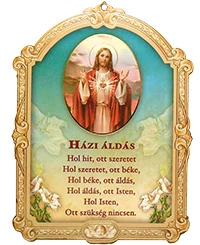 Faplakett Házi Áldás
