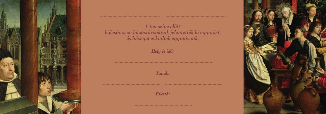 Esküvői emléklap