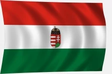 Címeres magyar zászló kicsi címerrel
